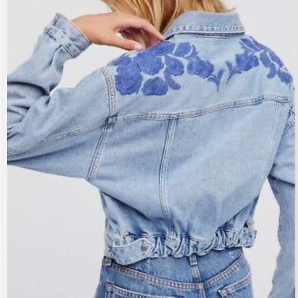 Free People Jackets & Blazers - Free people cropped Jean jacket